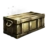 Large Brass Reinforced Crate